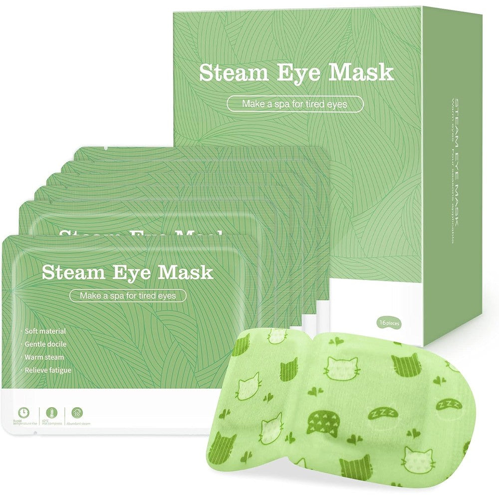 Jekeno steam eye mask 16 pack green box front view