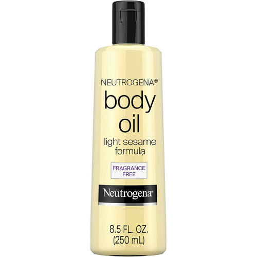 Neutrogena Body Oil fragrance free light sesame formula for silky skin