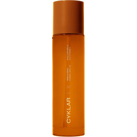 CYKLAR Vitamin C Body Oil 125ml bottle with minimalist luxury branding