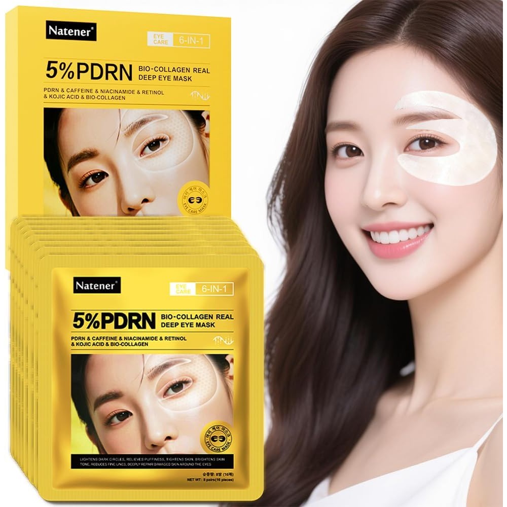 Natener 5 percent PDRN bio-collagen under eye patches front packaging box view