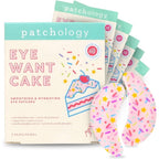 Patchology Eye Want Cake hydrating eye patches front view box packaging