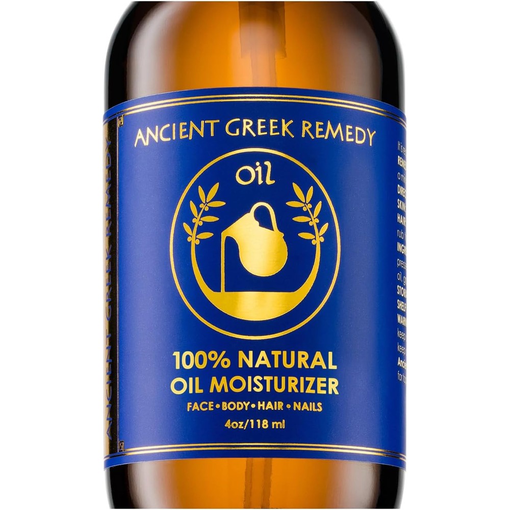 Ancient Greek Remedy body oil front view bottle