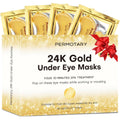 Permotary 24K Gold Crystal Collagen Under Eye Mask front view jar