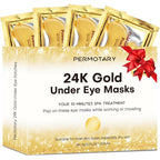 Permotary 24K Gold Crystal Collagen Under Eye Mask front view jar