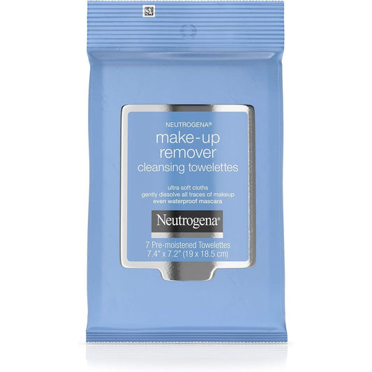 Neutrogena cleansing towelettes removing waterproof mascara and eye makeup