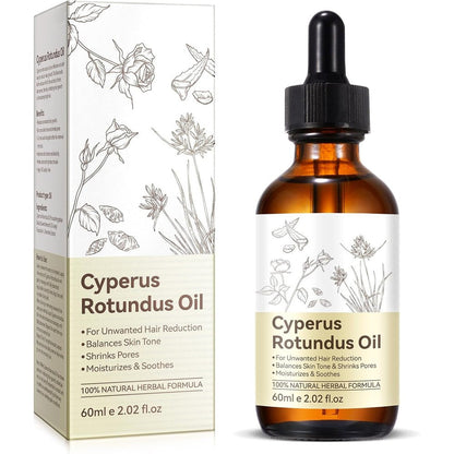 Jiuyuanchunchj Cyperus Rotundus Oil 60ml front view bottle