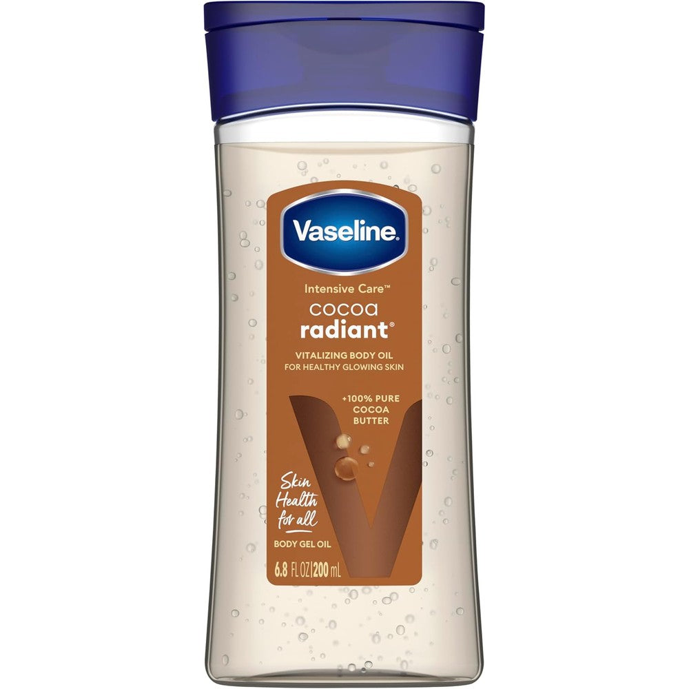 Vaseline Intensive Care Cocoa Radiant Body Gel Oil bottle front view
