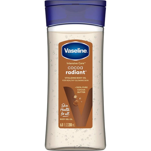 Vaseline Intensive Care Cocoa Radiant Body Gel Oil bottle front view