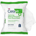CeraVe hydrating facial cleansing makeup remover wipes front view