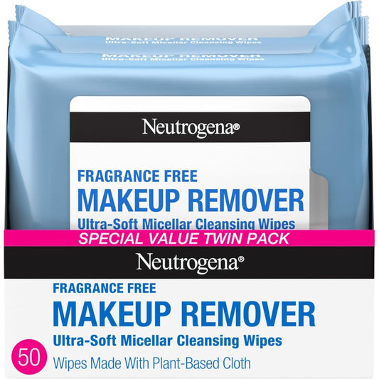 Neutrogena micellar makeup wipes removing waterproof mascara and eye makeup