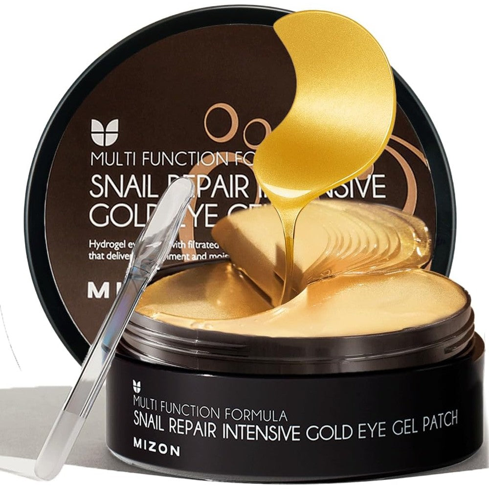 Mizon Snail Intensive Gold Eye Gel Patches jar front view