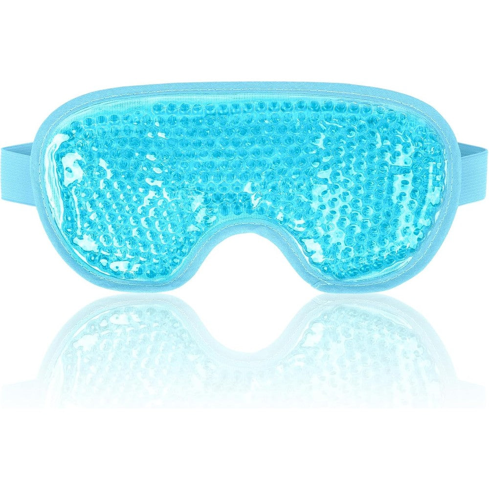 Newgo Cooling Eye Mask reusable gel beads front view