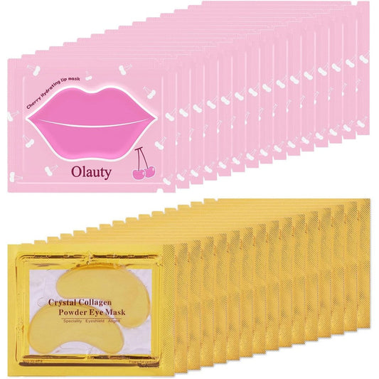 Eakroo 30 pairs lip mask and eye mask front view packaging