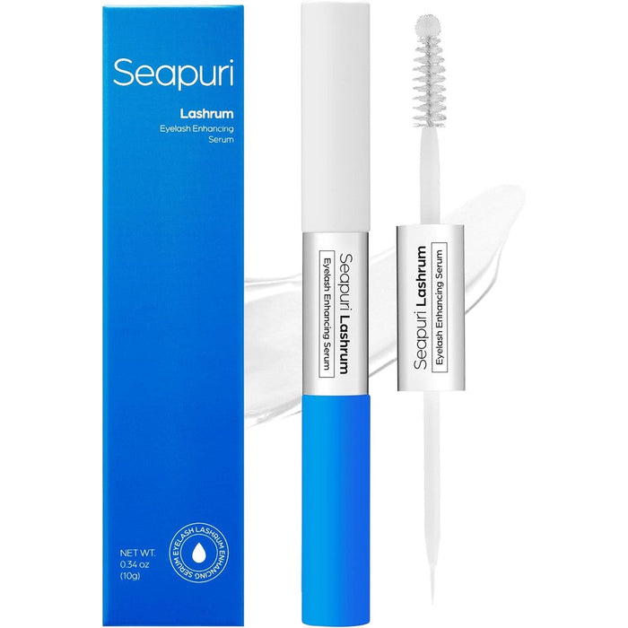 Seapuri Lashrum Eyelash Enhancing Serum 10g front view packaging