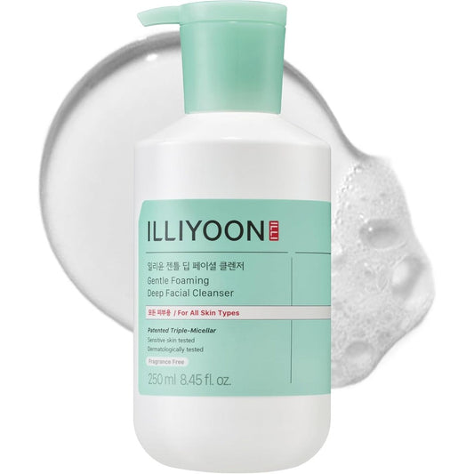 Illiyoon Gentle Deep Facial Cleanser 8.45 oz pump bottle for sensitive skin