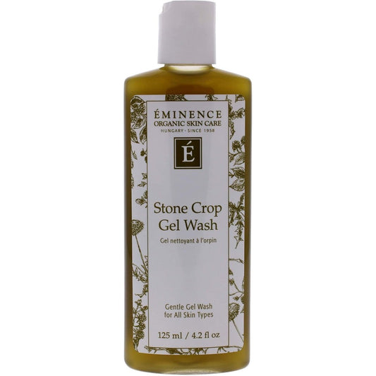 Eminence Organic Skincare Stone Crop Gel Wash 125ml front view for daily facial cleansing.