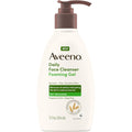 Aveeno daily foaming gel facial cleanser front view bottle packaging