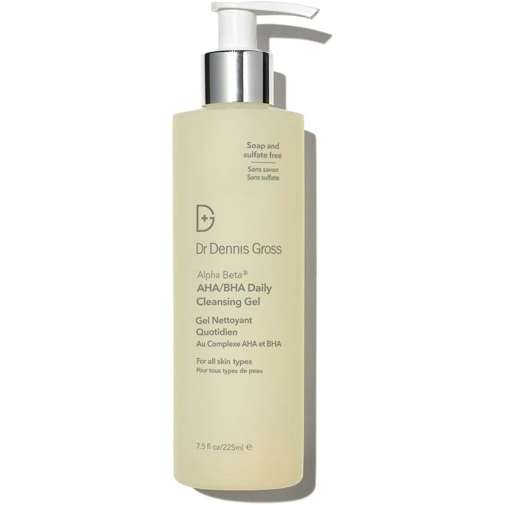 Dr Dennis Gross Alpha Beta AHA BHA Daily Cleansing Gel bottle front view