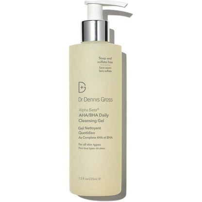 Dr Dennis Gross Alpha Beta AHA BHA Daily Cleansing Gel bottle front view