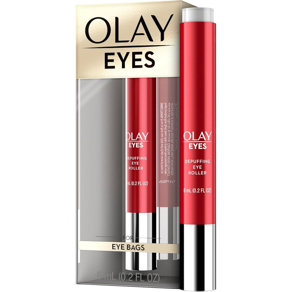 Olay Eyes Depuffing Eye Roller with triple micro rollers for puffy eye treatment