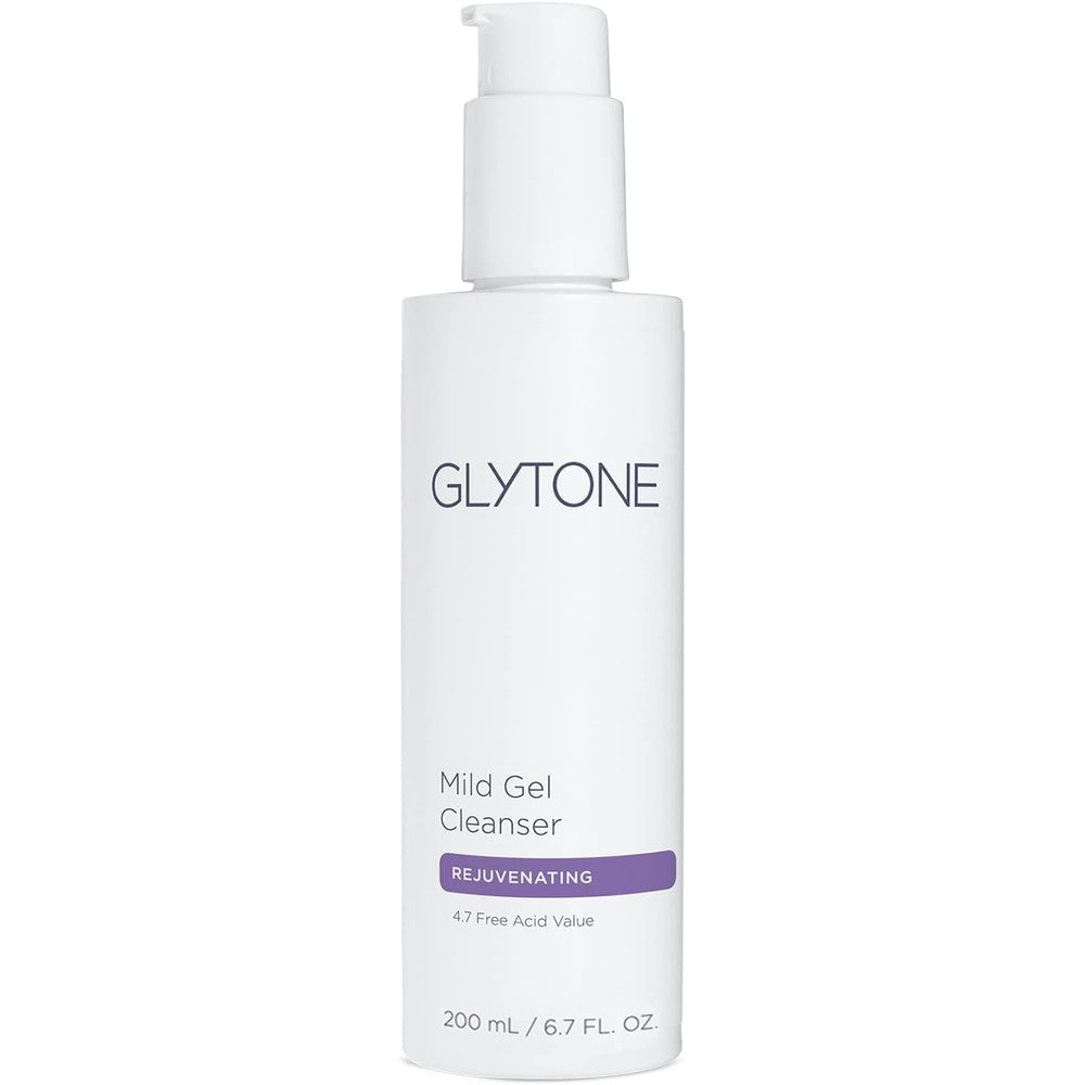 Glytone Mild Gel Cleanser 6.7 fl. oz. bottle with glycolic acid for exfoliation