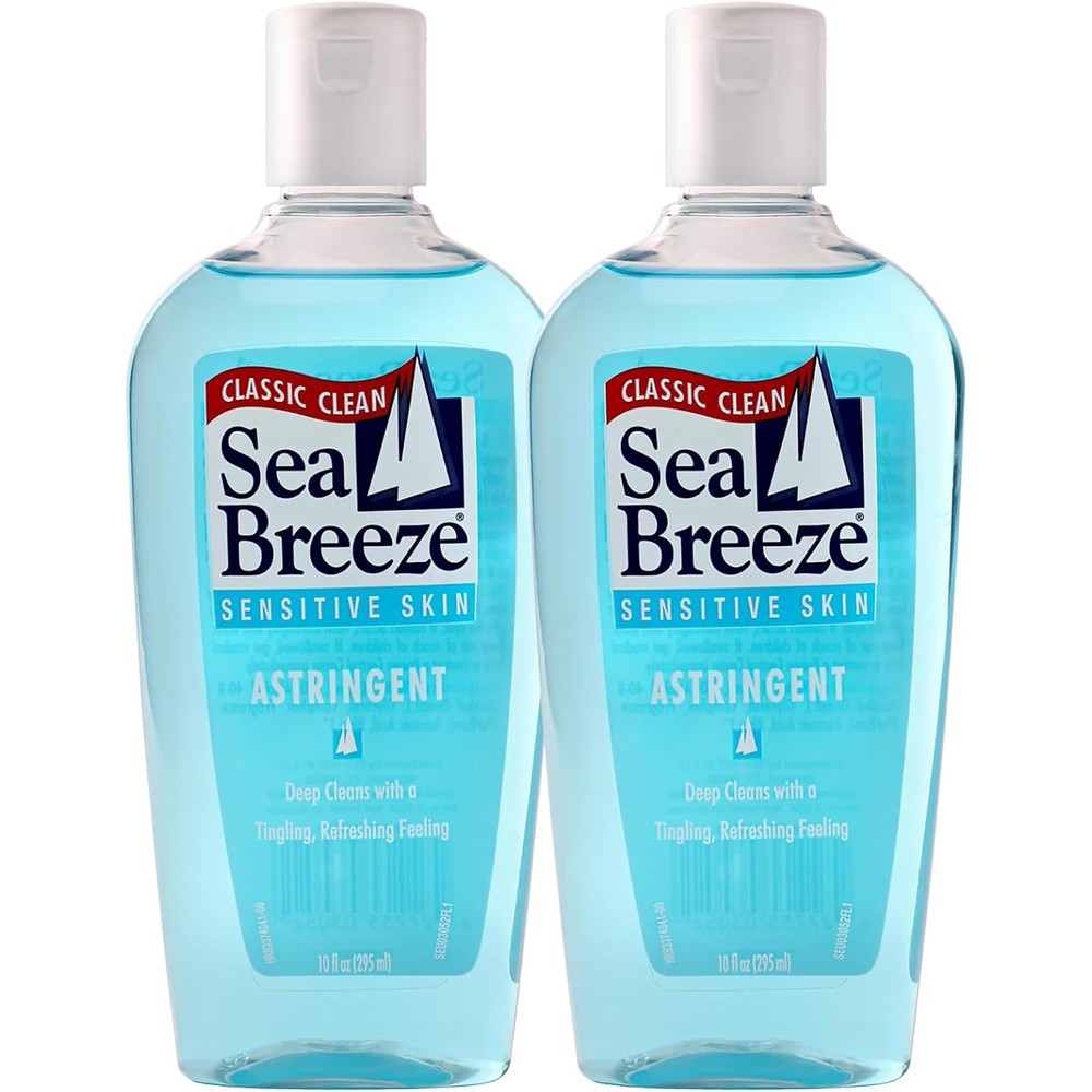 Seabreeze Sensitive Skin Astringent 2 piece set facial cleanser front view