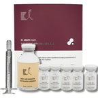 Ki Cosmetics Stem Cell Exosome Skin Booster Kit front view showing ampoule and vials.