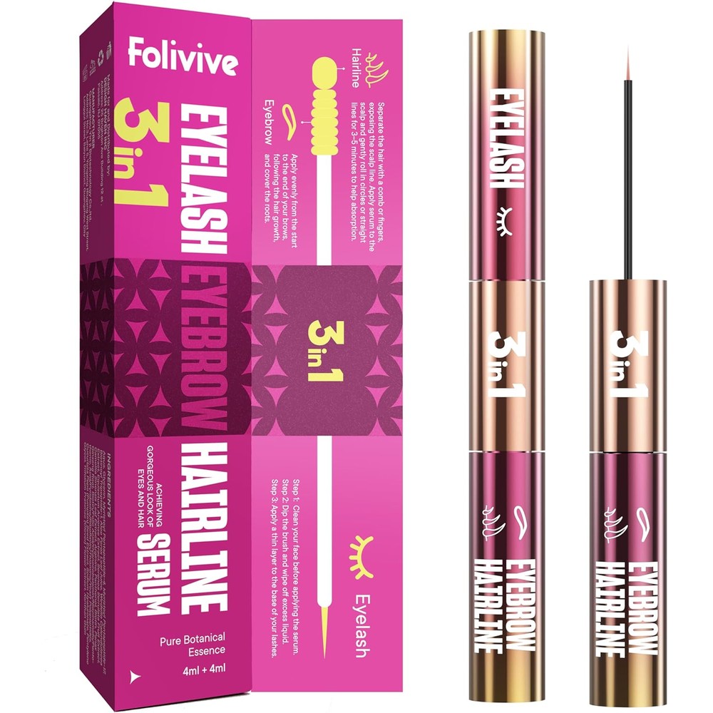 Katribelle Beauty Folivive 3-in-1 Lash Brow and Hairline Growth Serum front view