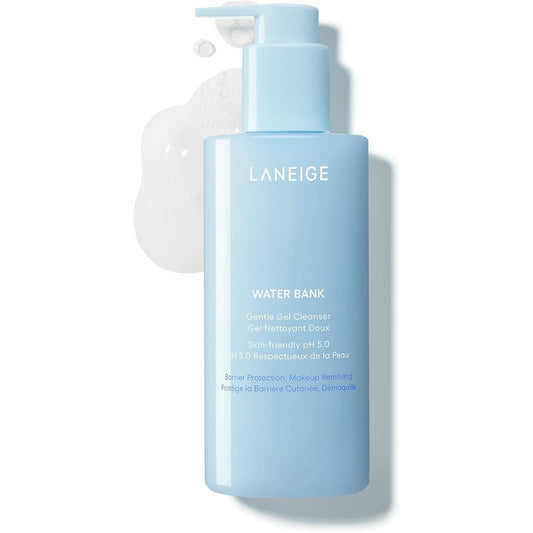 Laneige Water Bank Gentle Gel Cleanser bottle front view