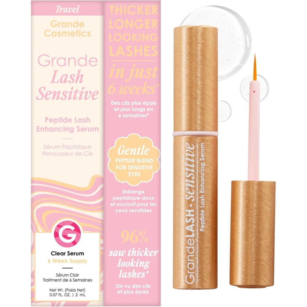 Grande Cosmetics GrandeLASH Sensitive Lash Serum tube with fine tip applicator
