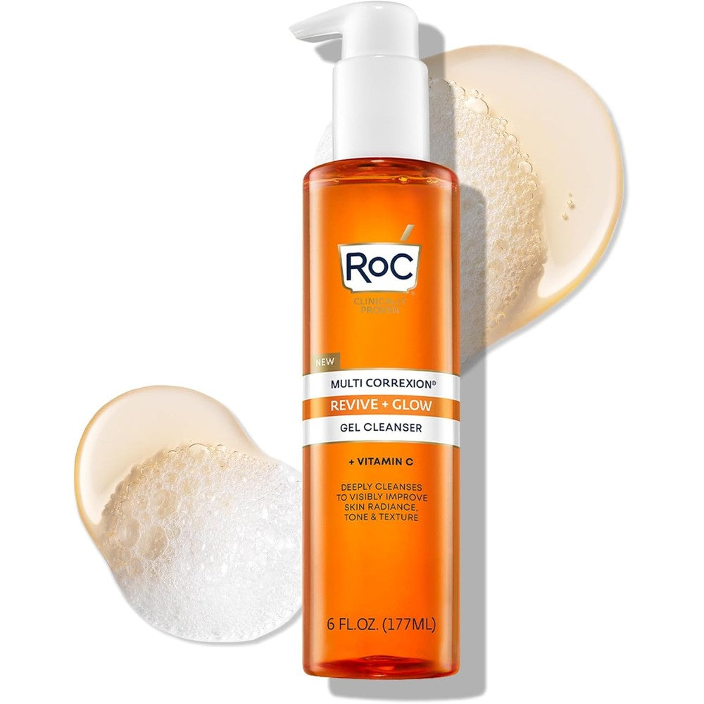RoC Multi Correxion Revive Plus Glow Gel Cleanser front bottle view