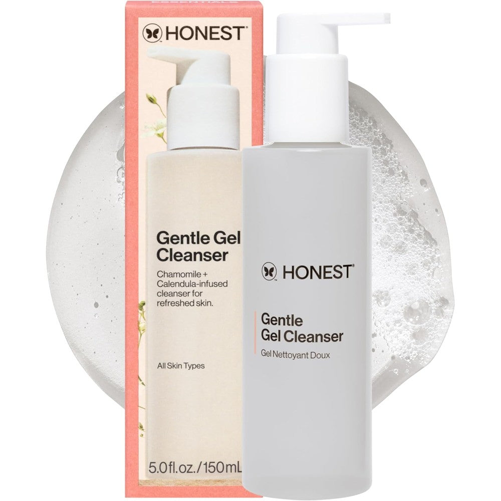 Honest Beauty Gentle Gel Daily Face Cleanser 5oz bottle for sensitive skin