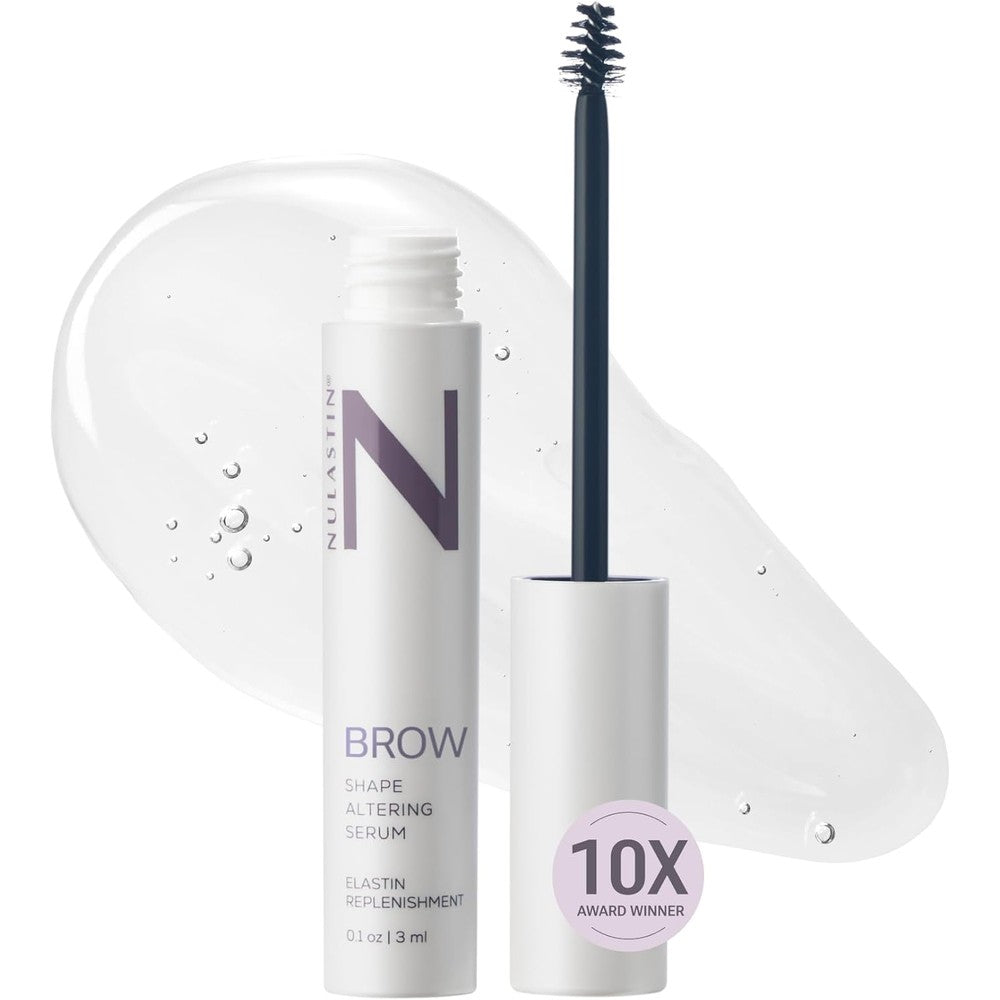 Nulastin Shape Altering Eyebrow Serum front view bottle packaging