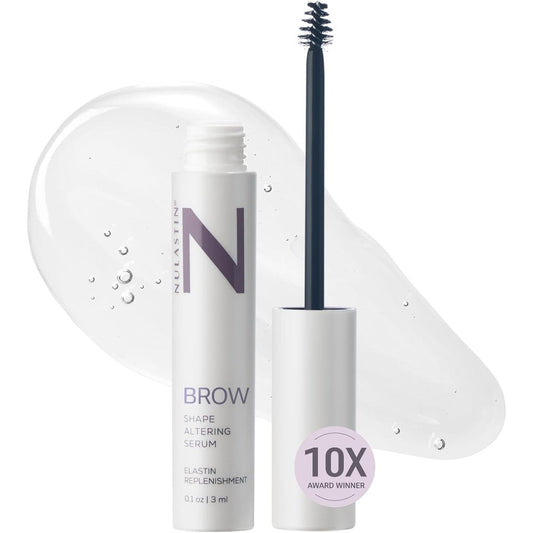Nulastin Shape Altering Eyebrow Serum front view bottle packaging
