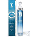 Dongyu 5 Percent Caffeine Eye Serum front view with cooling roller applicator
