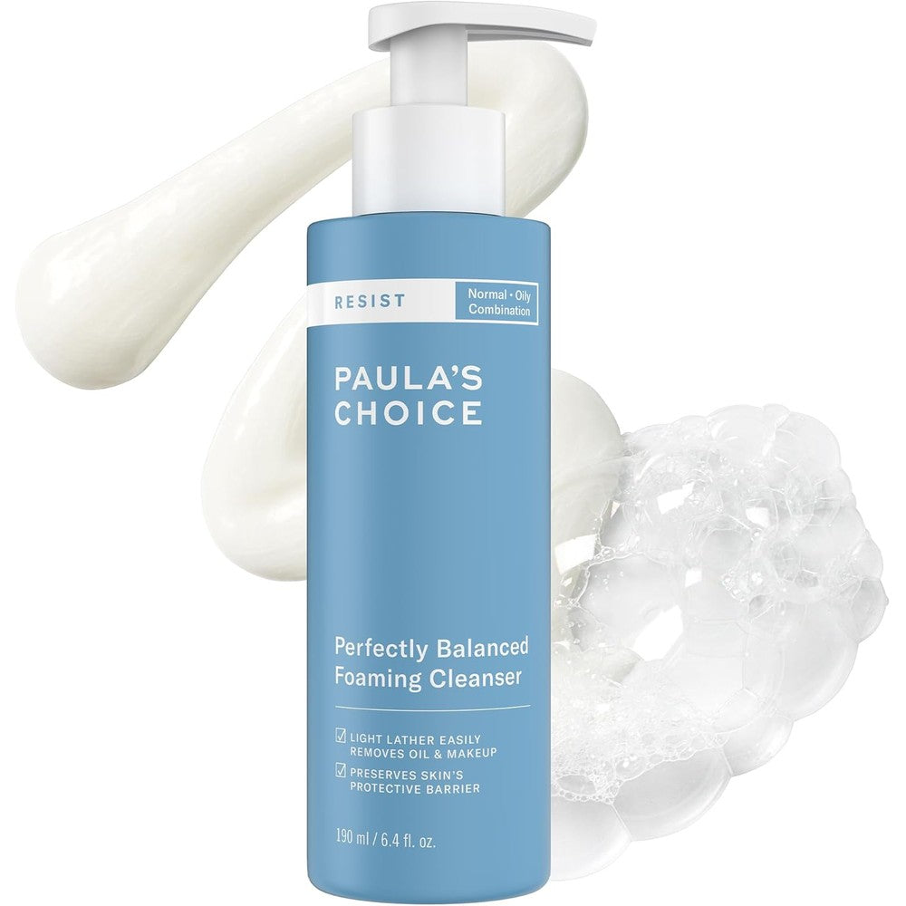 Paula's Choice Resist Perfectly Balanced Foaming Facial Cleanser bottle front view