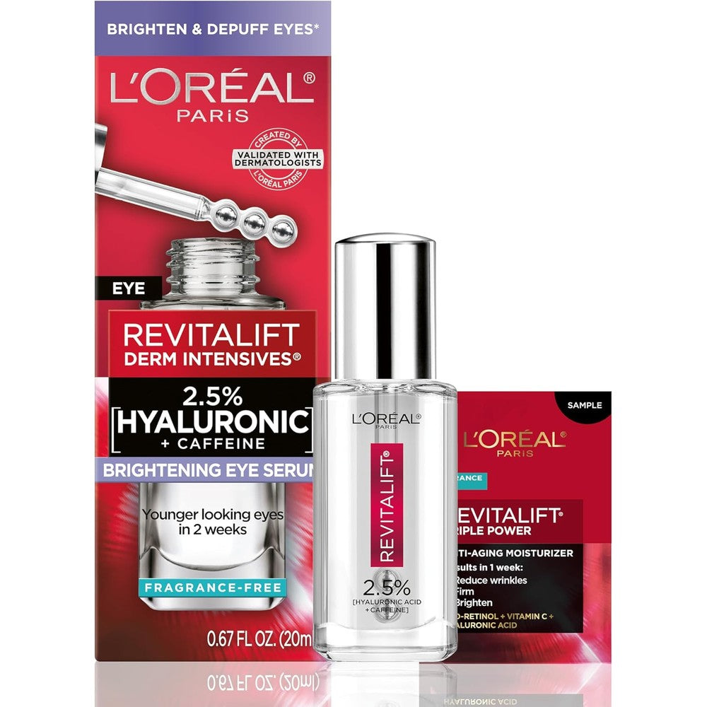 L'Oreal Paris Revitalift Hyaluronic Acid Eye Serum front view