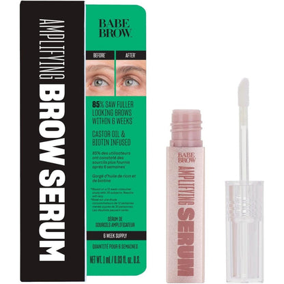Babe Original Brow Amplifying Serum For Fuller Thicker Looking Eyebrows With Castor Oil And Biotin 1 Milliliter - Image 1
