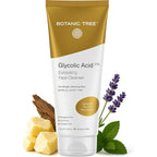 Botanic Tree glycolic acid face wash front view bottle packaging