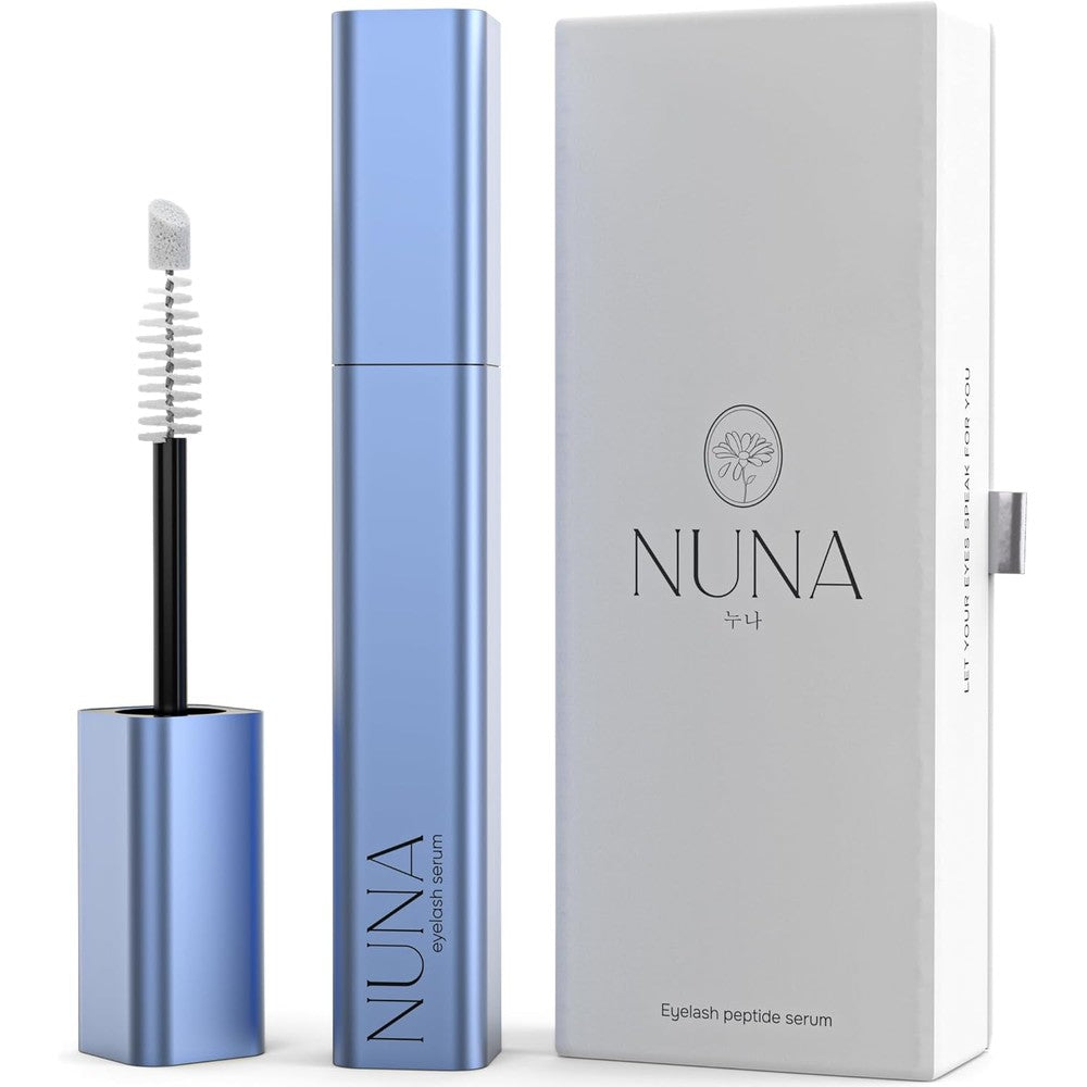 Nuna Eyelash Growth Support Serum 6ml front view blue metallic tube