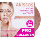 Akissos Gen II 3 in 1 Collagen Face Tape front product packaging view