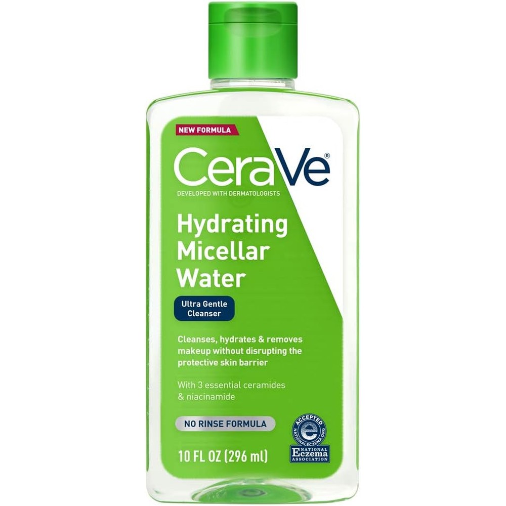 CeraVe Hydrating Micellar Water 10 Fluid Ounce bottle front view showing product labels