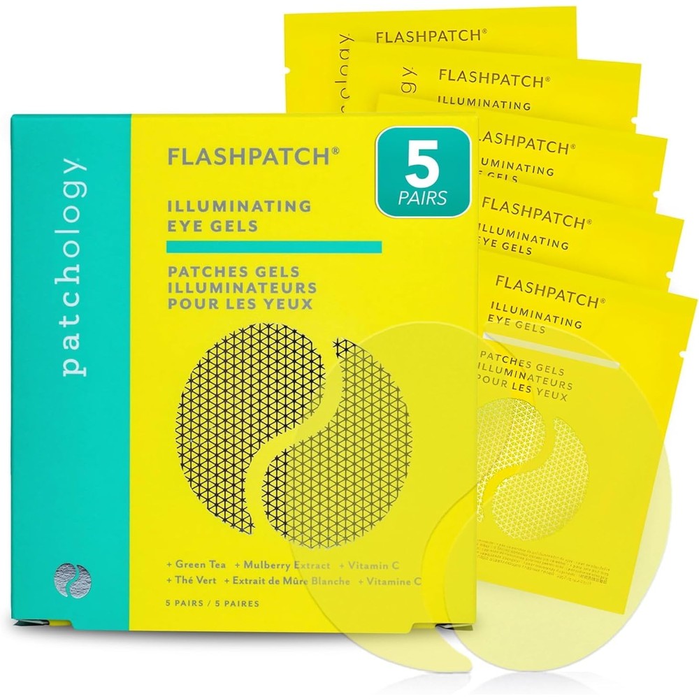 Patchology FlashPatch Illuminating Eye Gel Masks 5 Pairs front view
