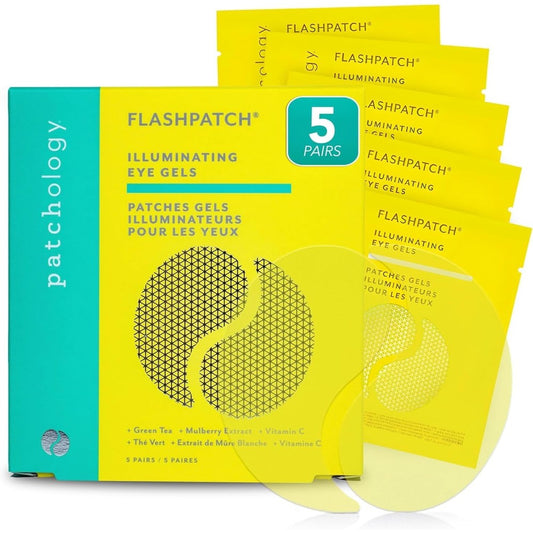 Patchology FlashPatch Illuminating Eye Gel Masks 5 Pairs front view