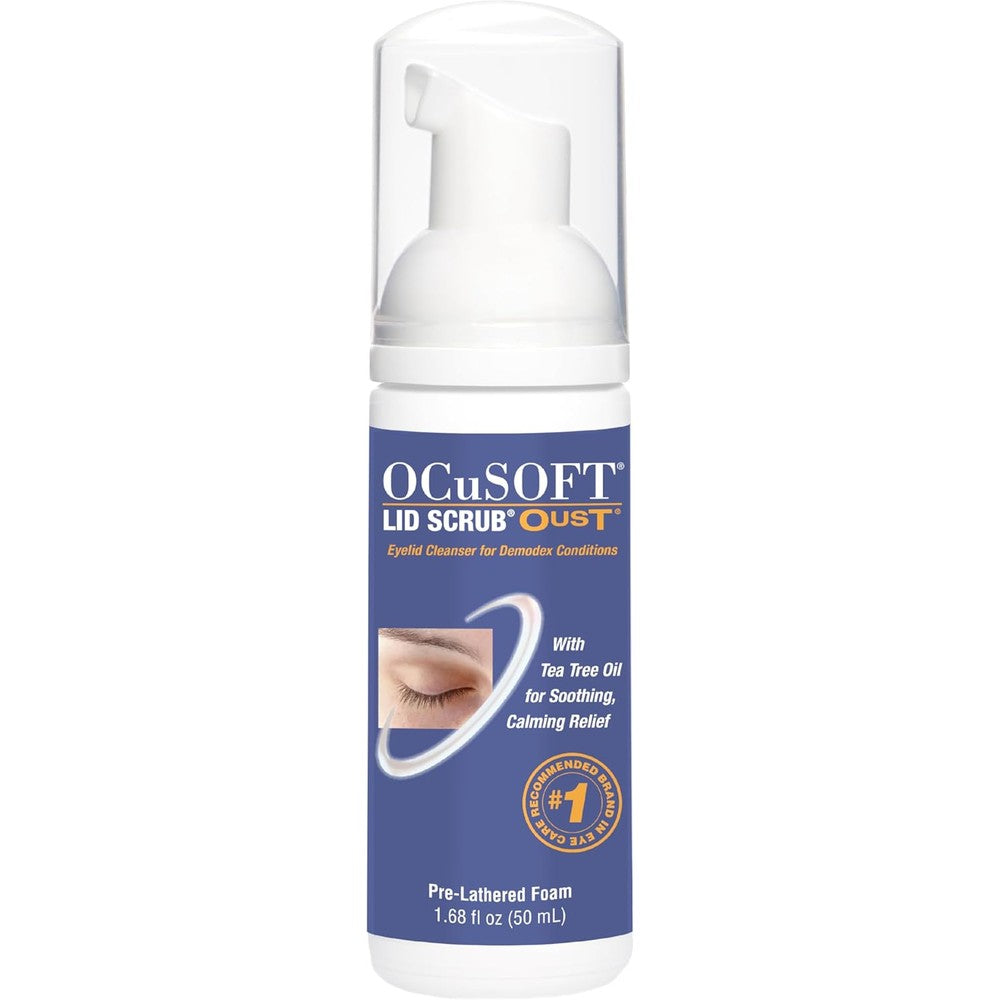 OCuSOFT Oust Demodex Extra Strength Foaming Cleanser bottle front view