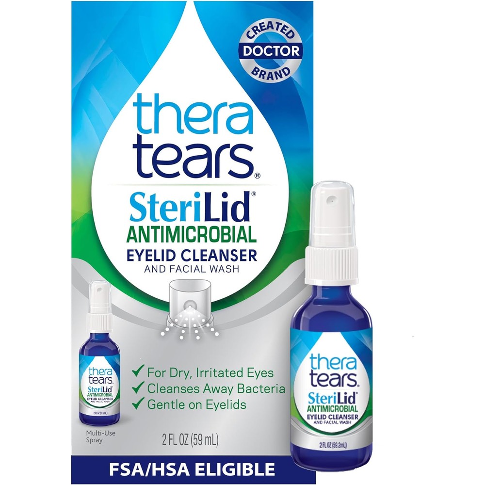 TheraTears SteriLid Antimicrobial Eyelid Cleanser front view