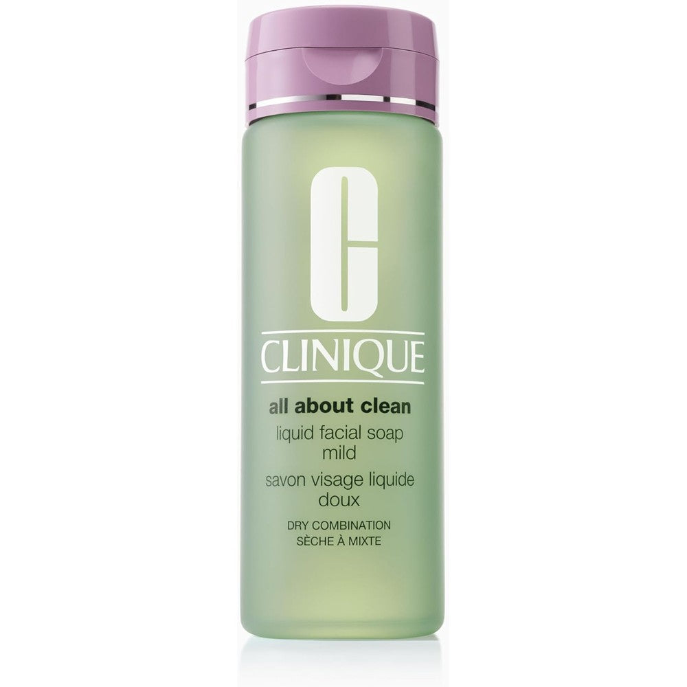 Clinique All About Clean Liquid Facial Soap Mild front view bottle