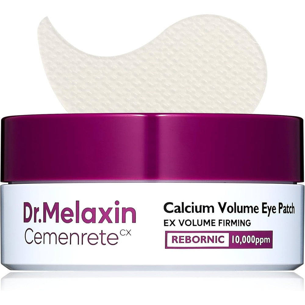 Dr. Melaxin Cemenrete Calcium Volume Under Eye Patches front view packaging jar