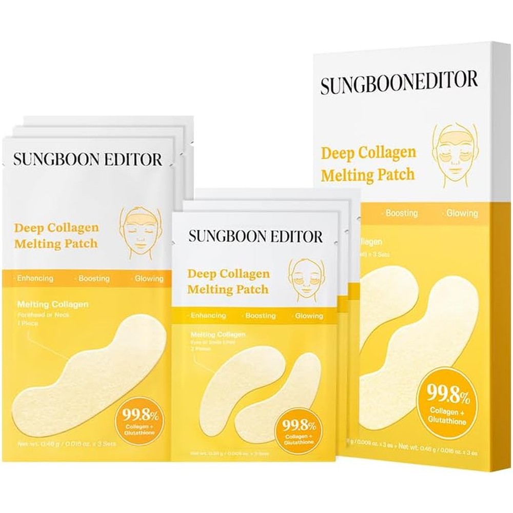 SUNGBOON EDITOR Deep Collagen Melting Patch front view showing the product packaging.
