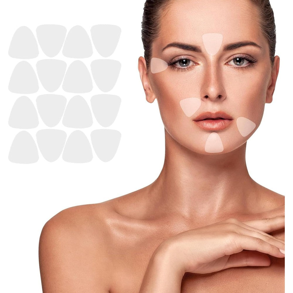 Prypug forehead wrinkle patches front view packaging containing one hundred and sixty transparent facial strips.